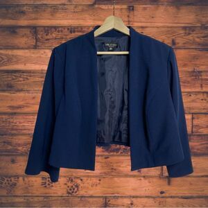 5 for $25🔥I.N. Studio Navy Cropped Blazer Size 16W